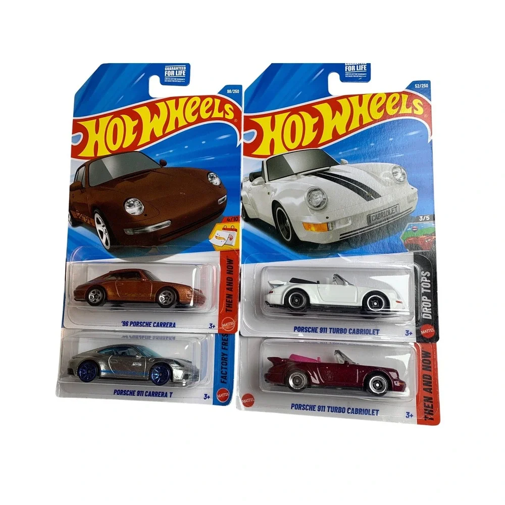 Hot Wheels Porsche 911 Set 96 Carrera‎ Carrera T Turbo Cabriolet Zamac 4 Lot